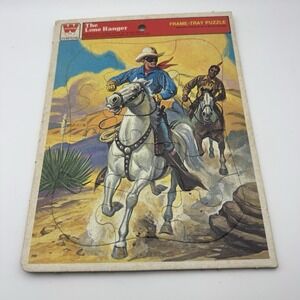 VNG 1951, "The Lone Ranger" Frame-Tray Puzzle, Kids Tested By Whitman‎ USA